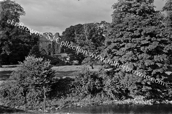 MALLOW CASTLE OLD CASTLE FROM MALLOW BRIDGE